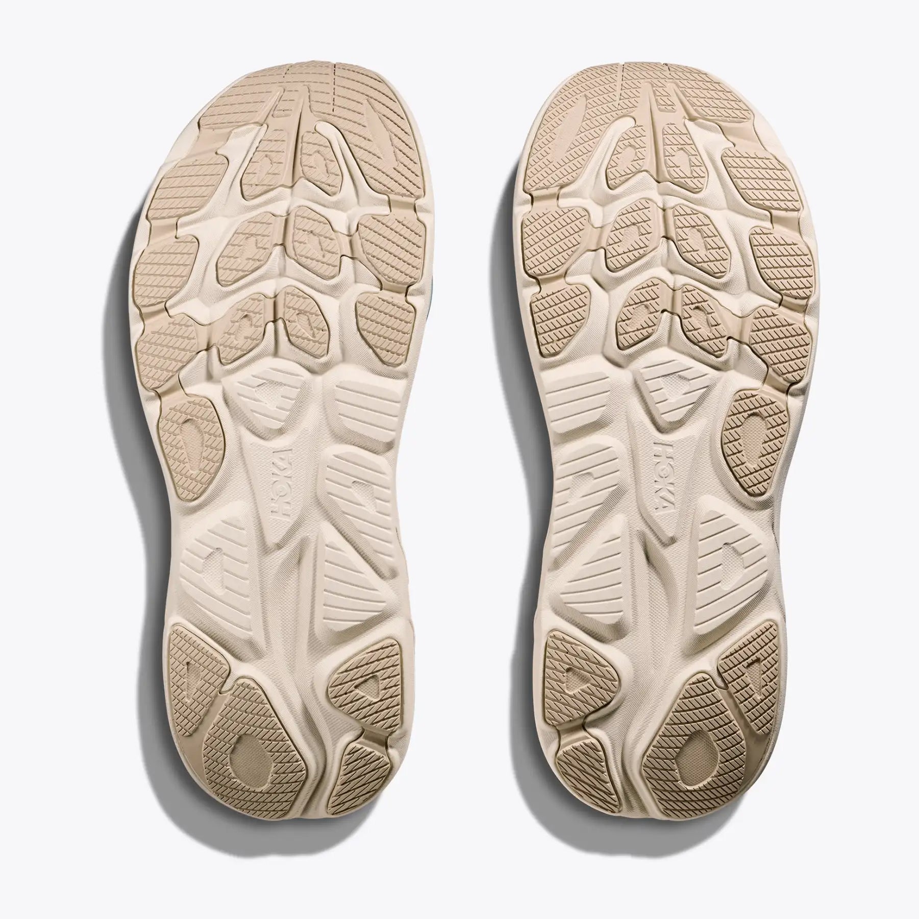 Men's Clifton 10 Running Shoes Oatmeal / Oat Milk - Achilles Heel