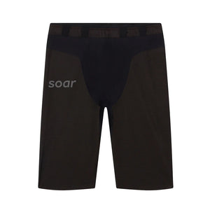 Soar Men's Marathon Speed Shorts Black - achilles heel