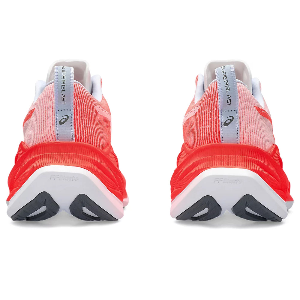 Asics Superblast Running Shoes White / Sunrise Red - achilles heel