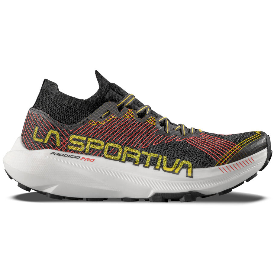 Men's Prodigio Pro Trail Running Shoes Black / Yellow - Achilles Heel