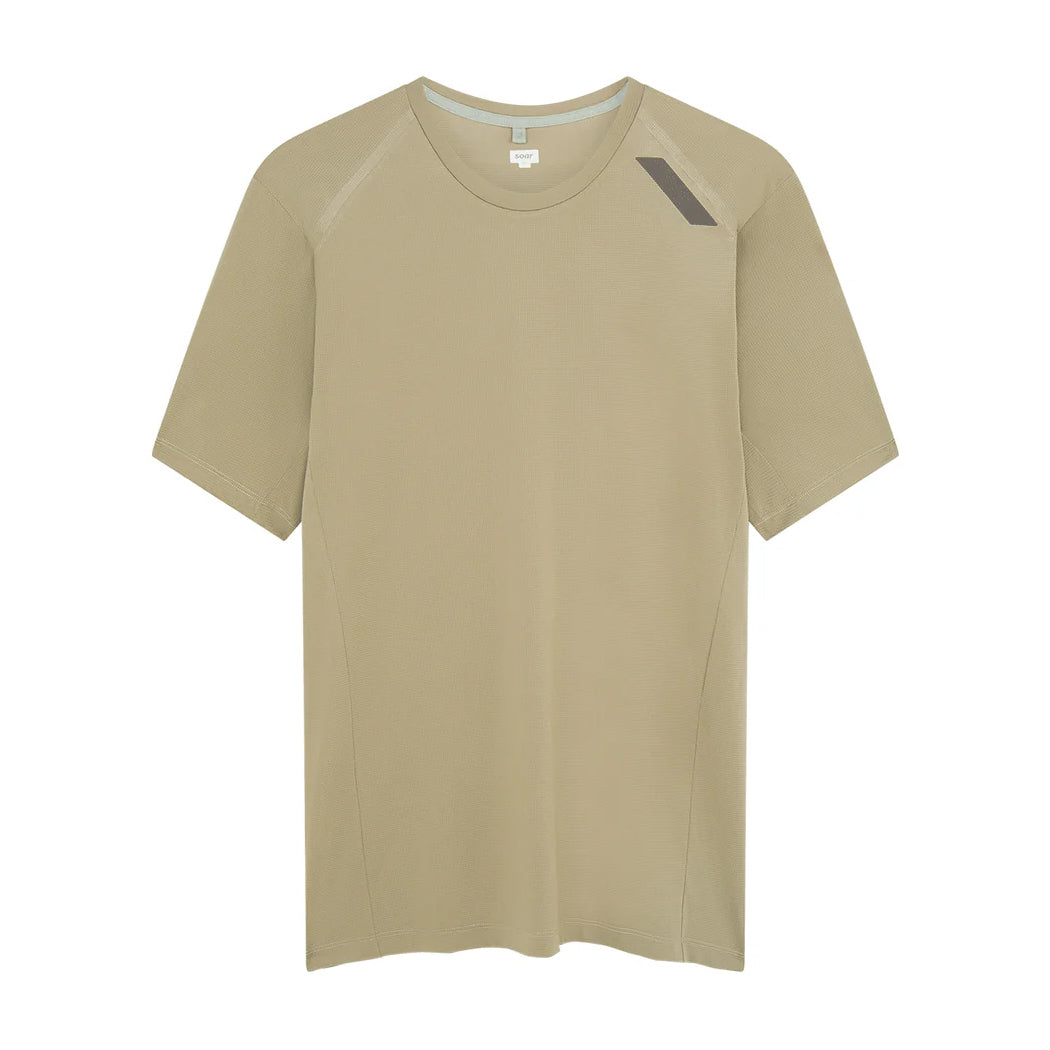 Soar Men's Eco Tech Tee Pine Bark - Achilles Heel