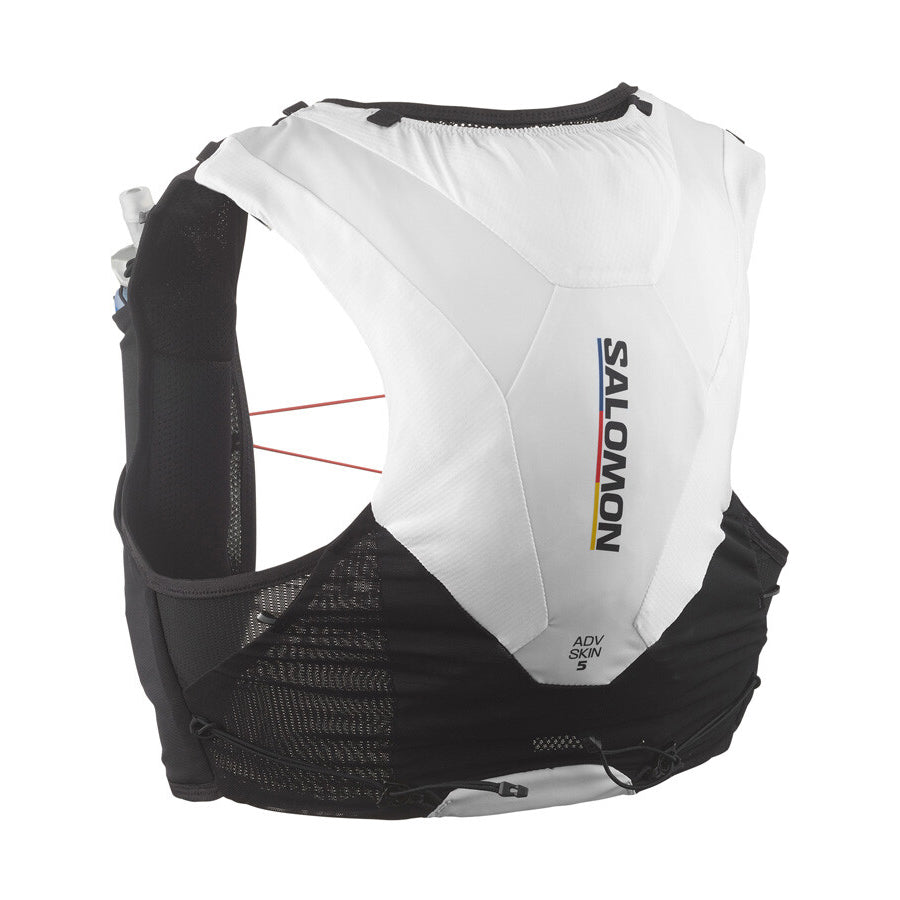 Salomon Advance Skin 5 Race Flag Set Running Vest Black / White - achilles heel