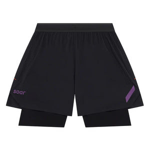 Soar Men s Dual Run Shorts Black Achilles Heel
