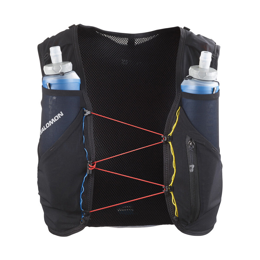Salomon Advance Skin 5 Race Flag Set Running Vest Black / White - achilles heel