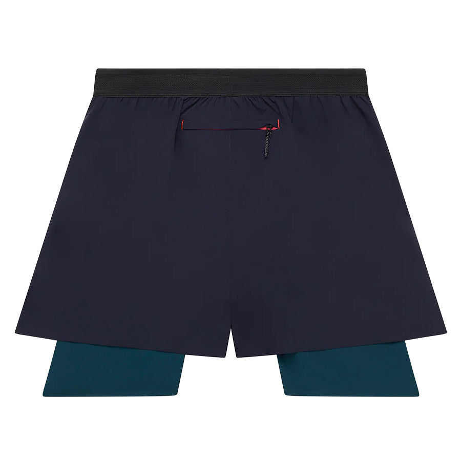 Soar Men's Dual Run Shorts Navy - achilles heel