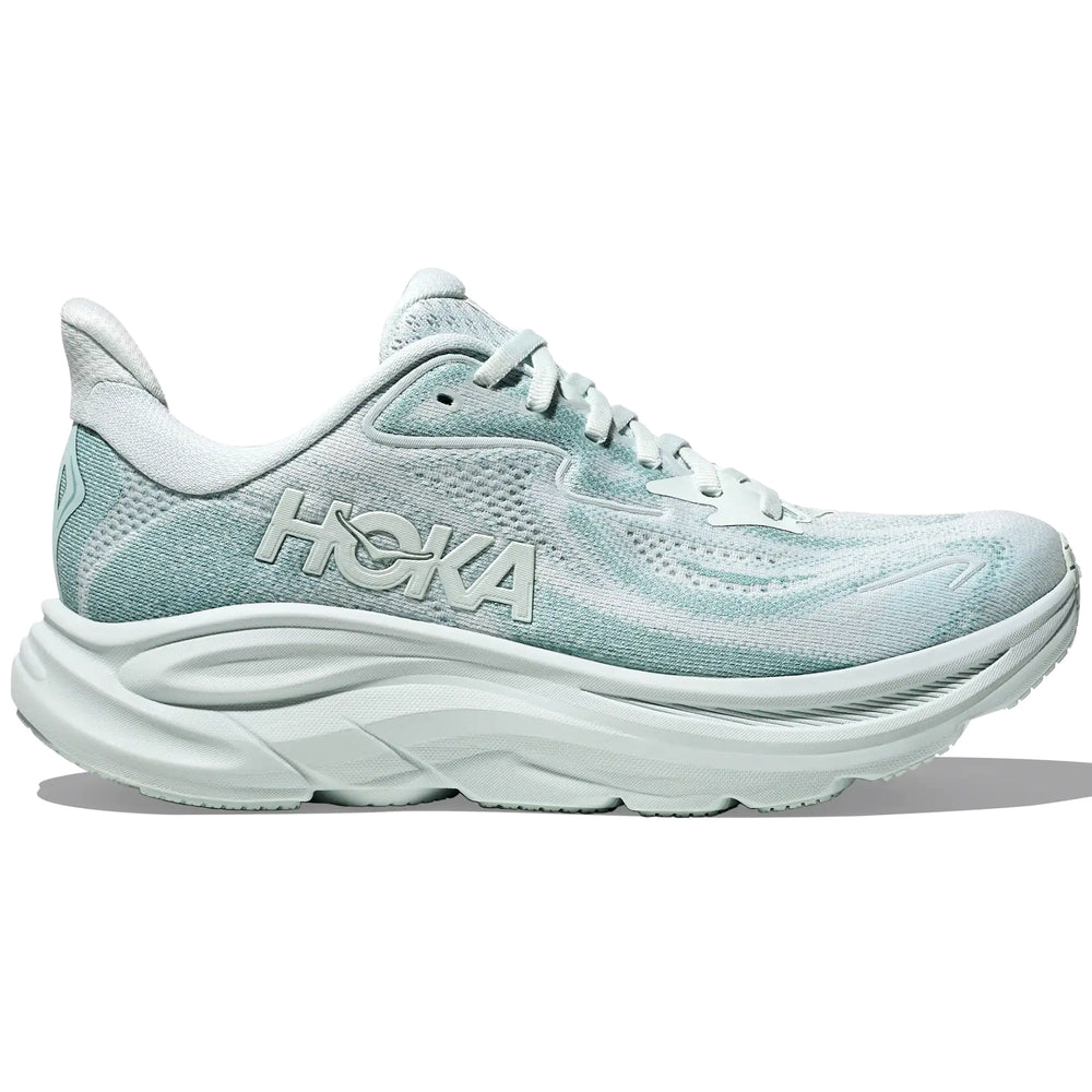 Hoka Women's Clifton 10 Running Shoes Droplet / Druzy - achilles heel