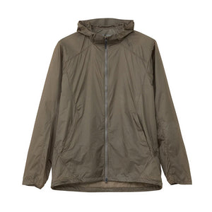 Goldwin Men's Airly Shell Packable Wind Jacket Desert Taupe - achilles heel