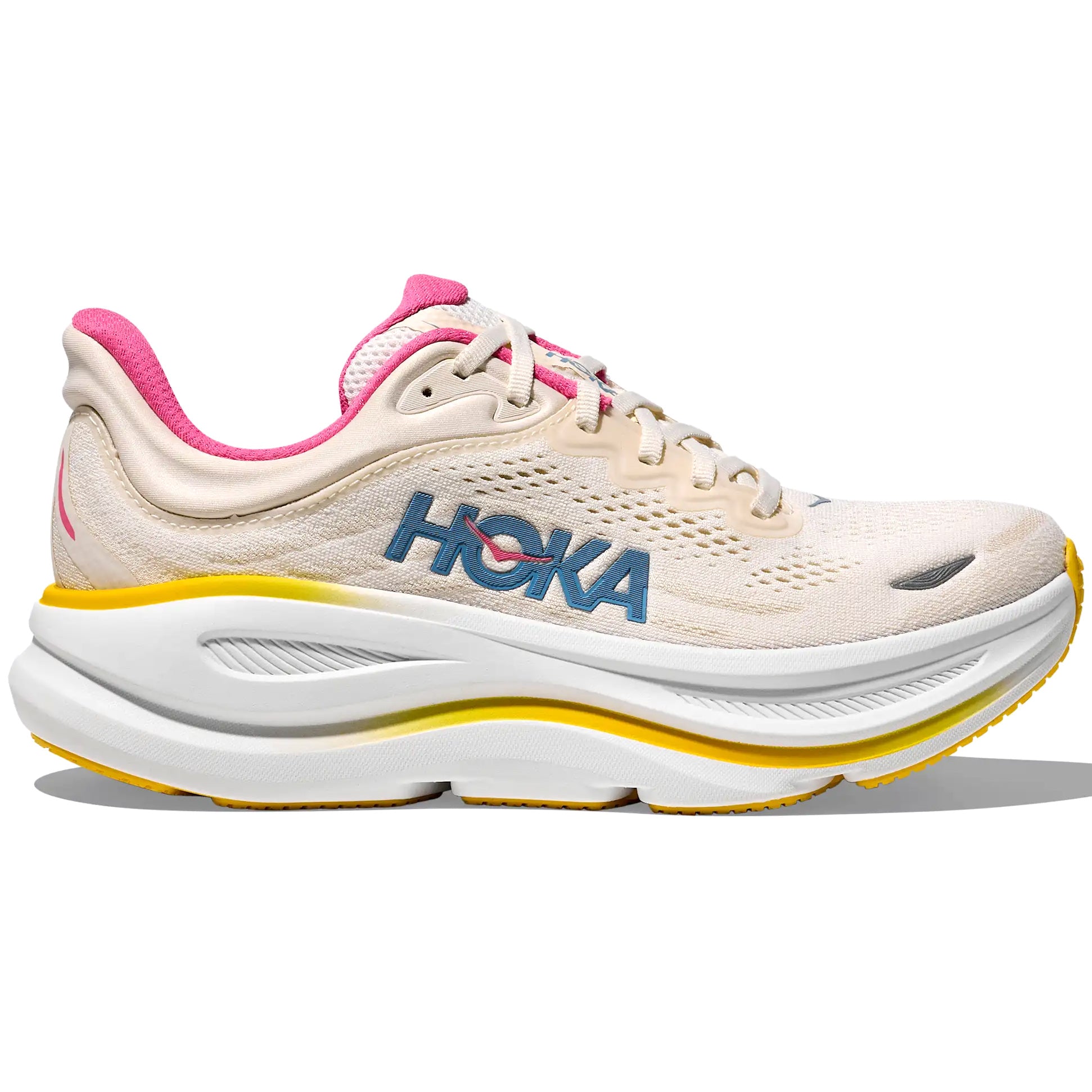 Women's Bondi 9 Running Shoes Alabaster / Birch
