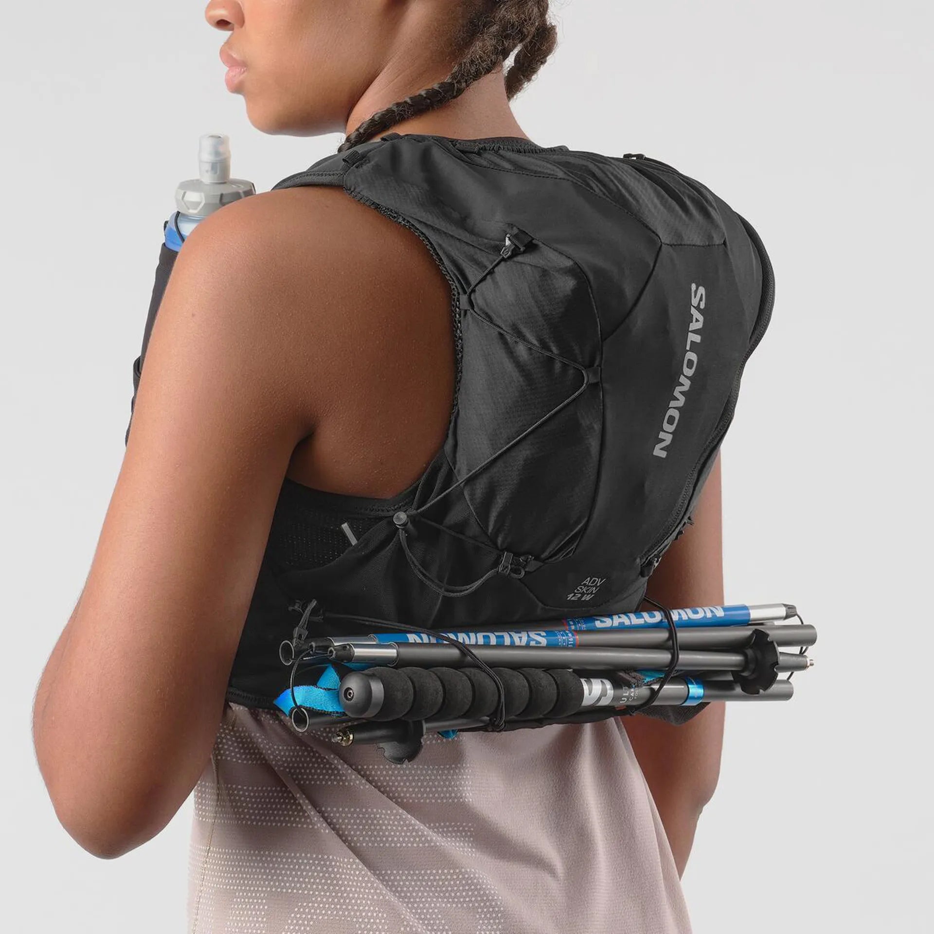 Salomon Women's Advance Skin 12 Set Running Vest Black / Asphalt - Achilles Heel