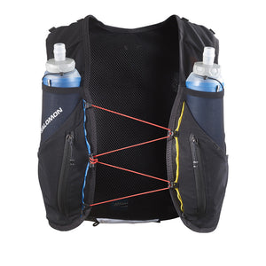 Salomon Advance Skin 12 Race Flag Set Running Vest Black / White - achilles heel
