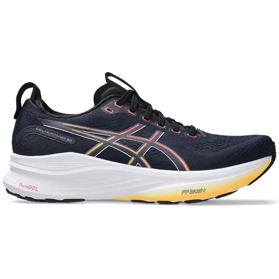 Men's Gel-Kayano 32 Running Shoes Midnight / Black - Achilles Heel