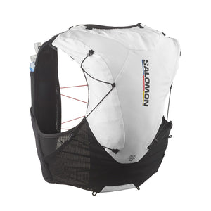 Salomon Advance Skin 12 Race Flag Set Running Vest Black / White - achilles heel