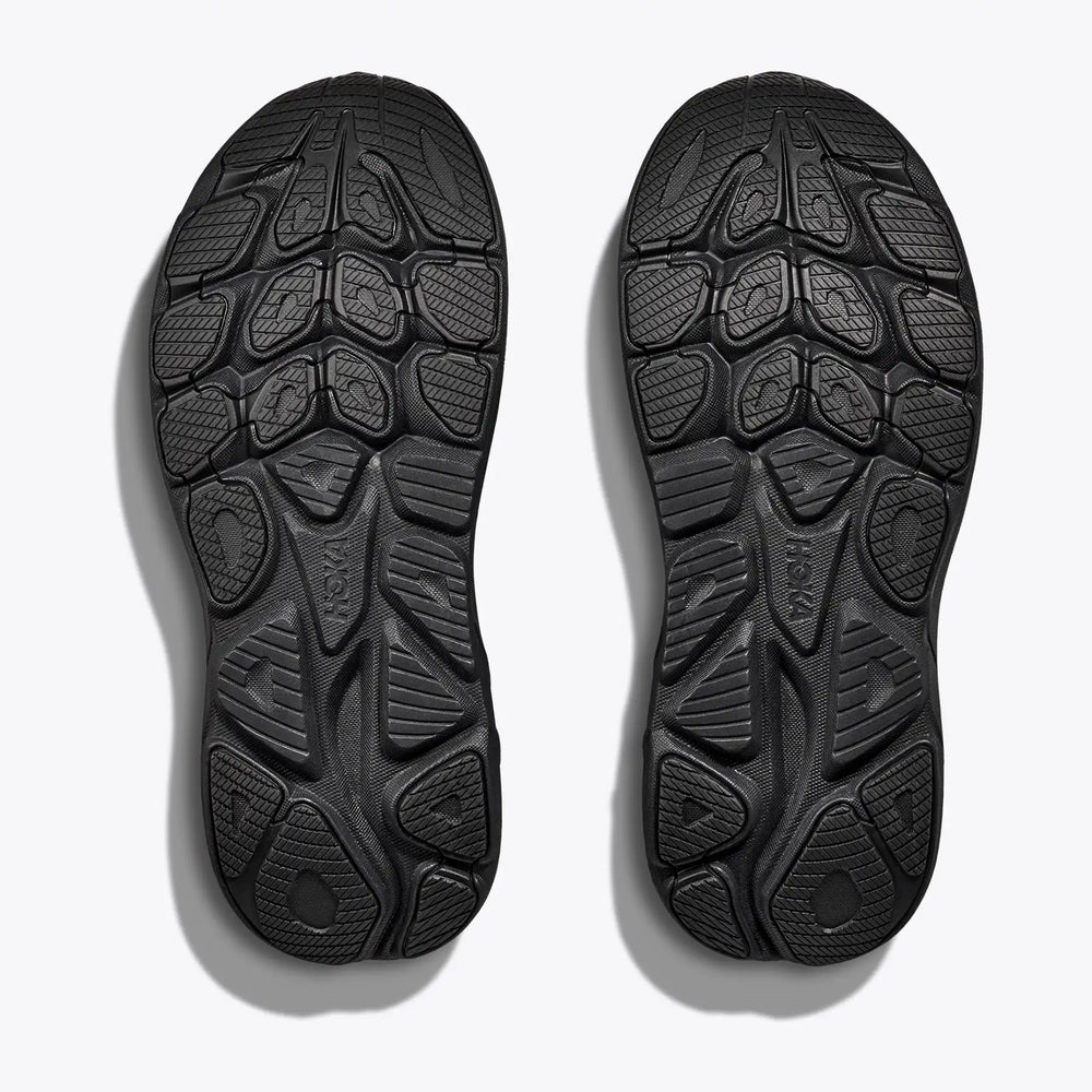 Hoka Men's Clifton 10 Running Shoes Black / Black - achilles heel