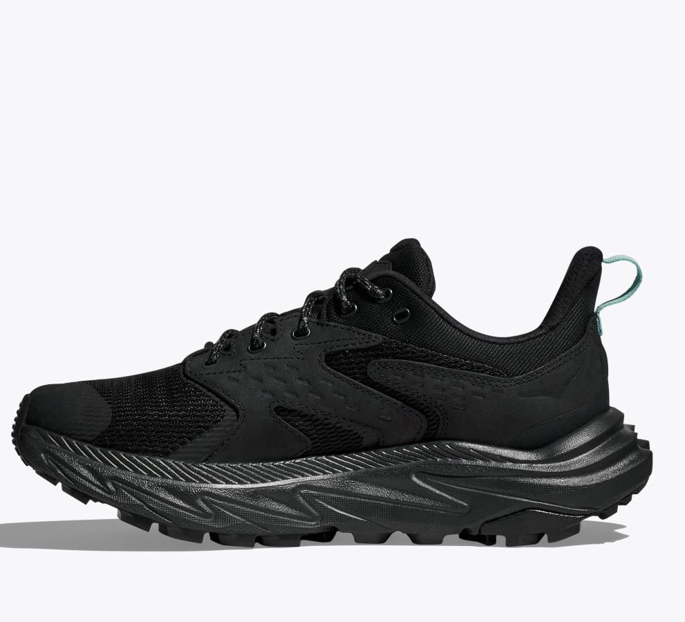 Hoka Women's Anacapa 2 Low GORE-TEX Walking Shoes Black / Black - achilles heel