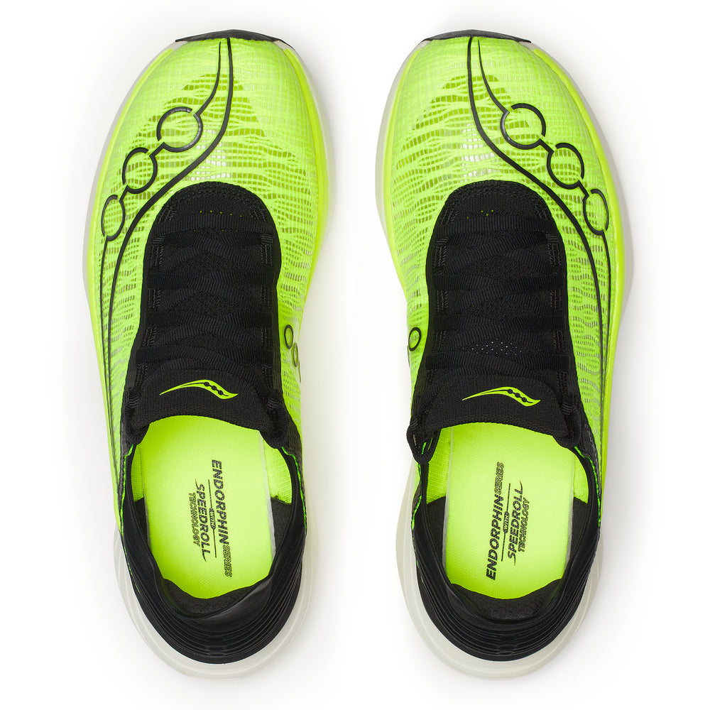 Saucony Endorphin Elite 2 Running Shoes Citron / Black - achilles heel
