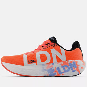 New Balance Men's London Marathon 1080v14 Running Shoes Urgent Red / White / Black - achilles heel