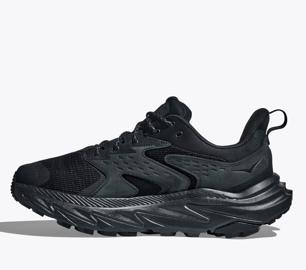 Hoka Men's Anacapa 2 Low GORE-TEX Walking Shoes Black / Black - achilles heel