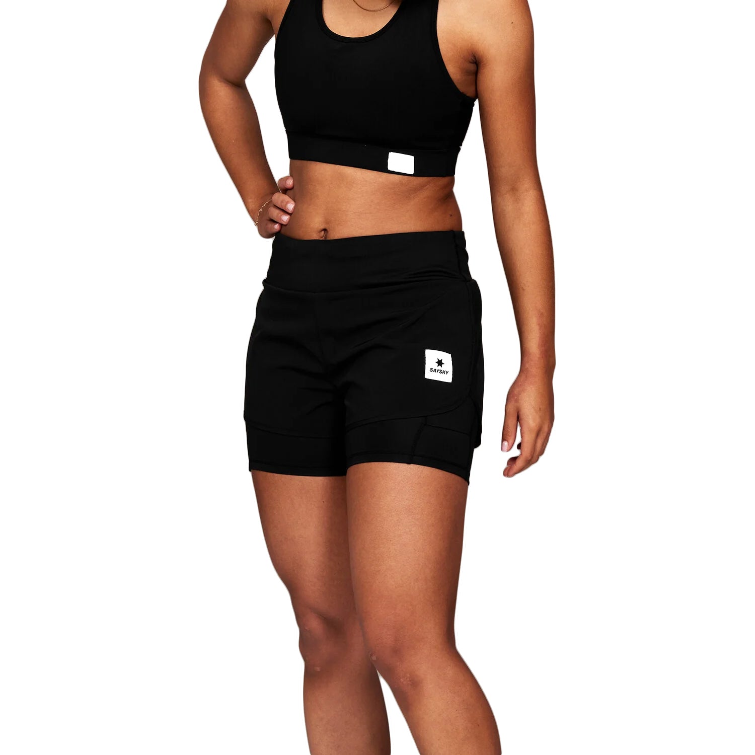 Women's 2 In 1 3 Inch Pace Shorts Black