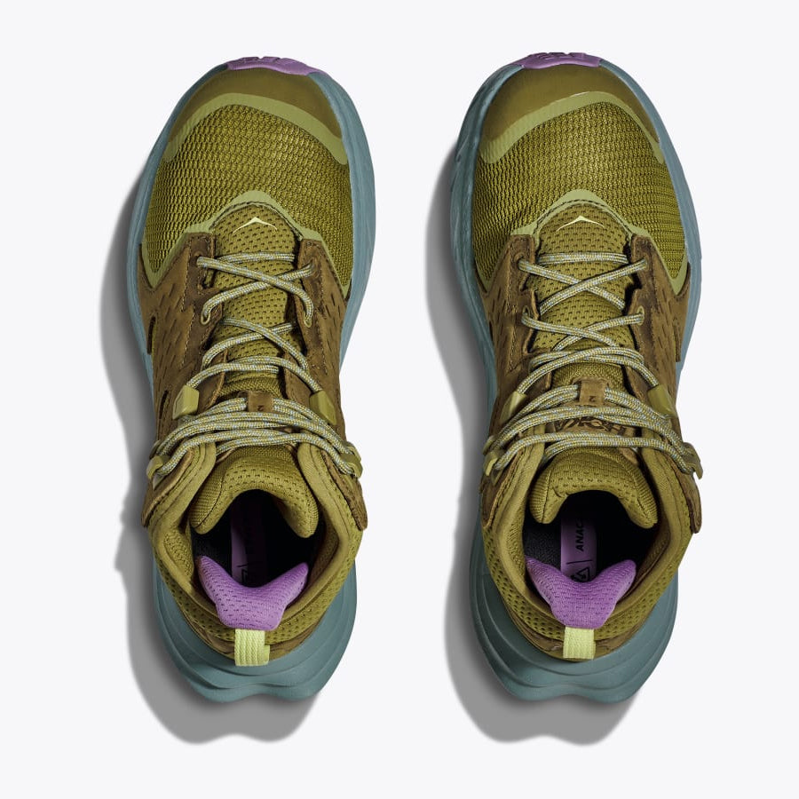 Hoka Women's Anacapa 2 Mid GORE-TEX Walking Boots Green Moss / Agave - achilles heel