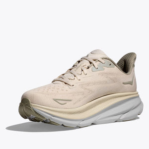 Hoka Men's Clifton 9 Running Shoes Oat Milk / Barley - achilles heel