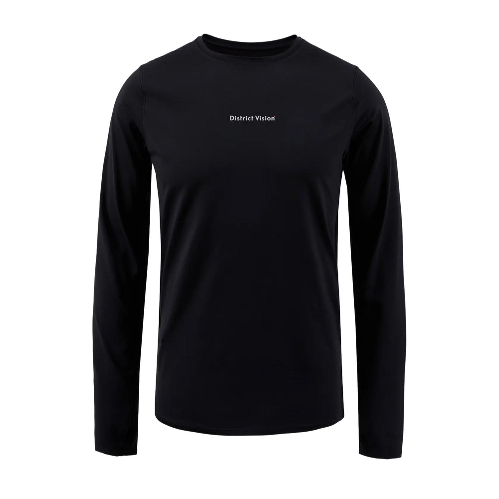 District Vision Men's Ultralight Aloe Top Black Wordmark - achilles heel