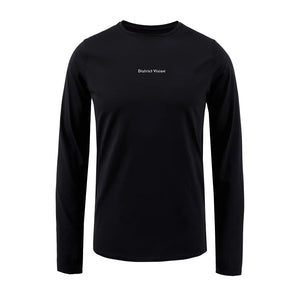 District Vision Men's Ultralight Aloe Top Black Wordmark - achilles heel