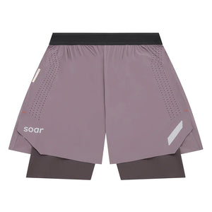 Soar Men's Dual Run Shorts Moonscape - achilles heel