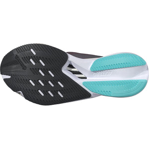 adidas Women's Adizero Boston 12 Grey Five / Crystal Jade / Lucid Pink - achilles heel
