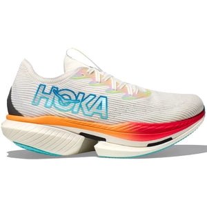 Hoka Cielo X1 Running Shoes Frost / Cerise - achilles heel
