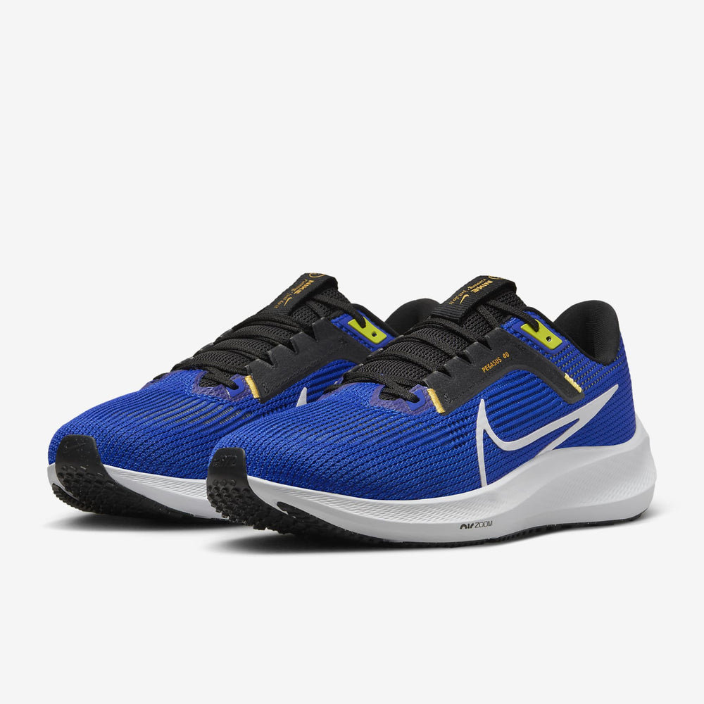 Nike Men's Air Zoom Pegasus 40 Running Shoes Racer Blue / Black / Sundial / White - achilles heel