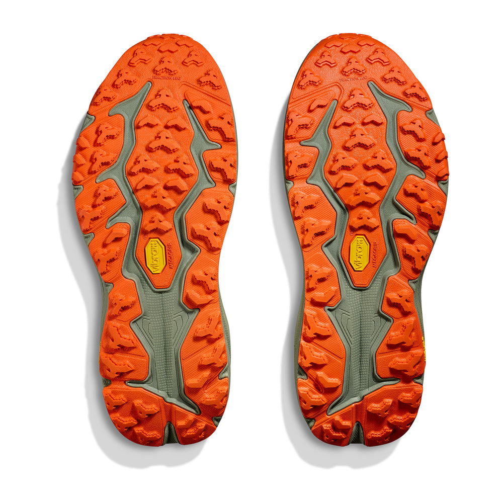 Hoka Men's Speedgoat 6 Wide Fit Trail Running Shoes Antique Olive / Squash - achilles heel