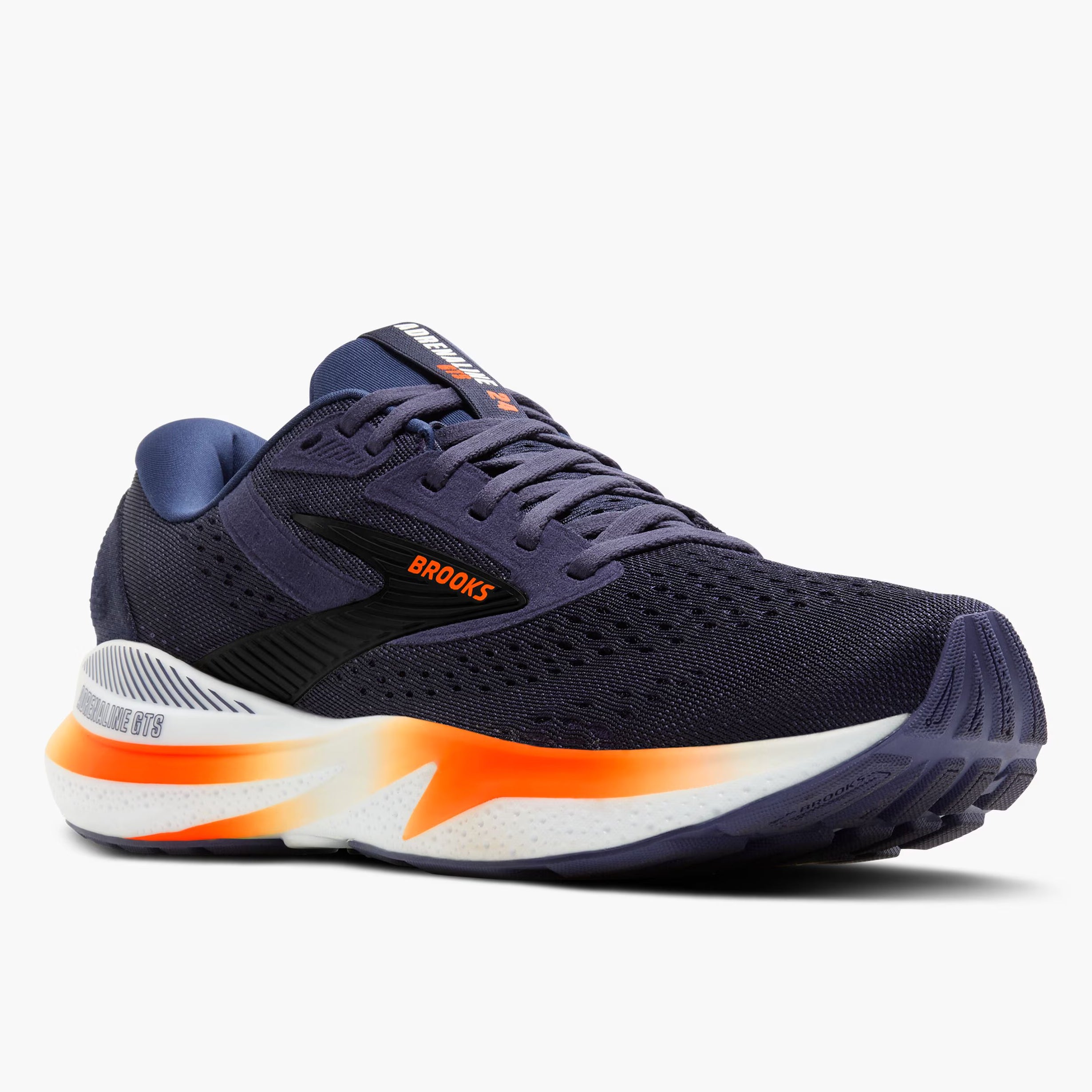 Brooks Men's Adrenaline GTS 24 Running Shoes Peacoat / Orange / White - Achilles Heel