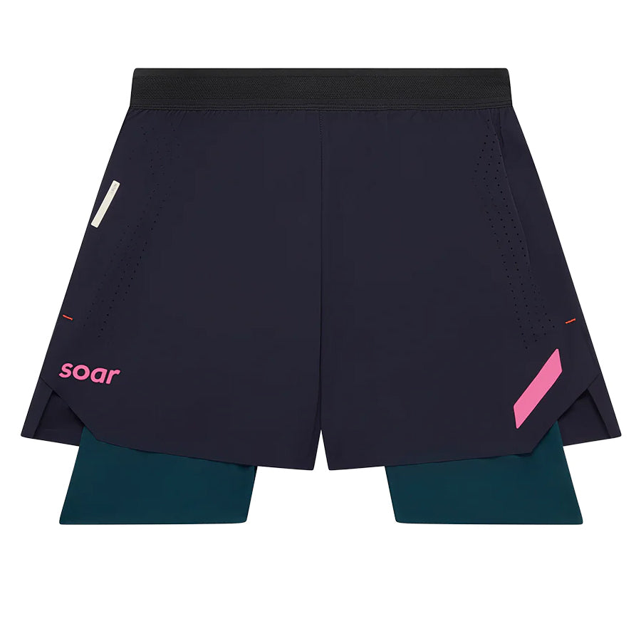 Soar Men s Dual Run Shorts Navy