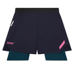 Soar Men's Dual Run Shorts Navy - achilles heel