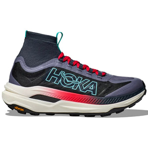Hoka Men's Tecton X 3 Trail Running Shoes Stormy Skies / Cerise - achilles heel