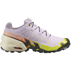 Salomon Women's Speedcross 6 Trail Running Shoes Orchid Petal / Black / Sulphur Spring - achilles heel