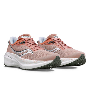 Saucony Women's Triumph 21 Running Shoes Lotus / Bough - achilles heel