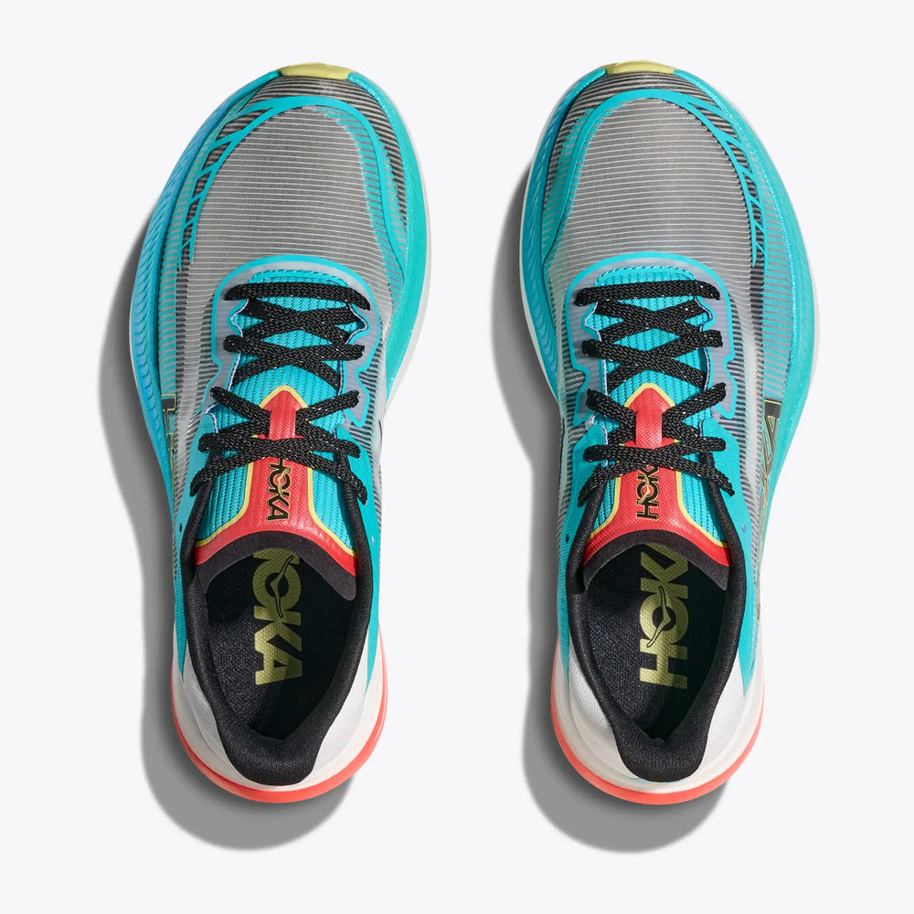 Hoka Cielo X1 2.0 Running Shoes Frost / Black - achilles heel
