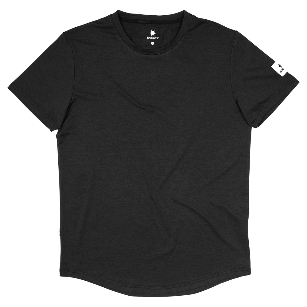 SAYSKY Men's Clean Pace Tee Black - achilles heel