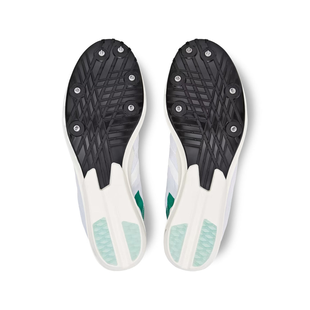 On Men's Cloudspike 10000m Undyed-White / Mint - achilles heel