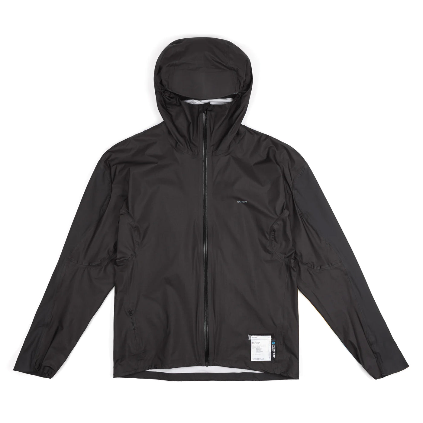 Satisfy Pertex 3L Fly Rain Jacket Black - Achilles Heel