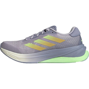 adidas Women's Supernova Solution Running Shoes Silver Dawn / Spark / Green Spark - achilles heel