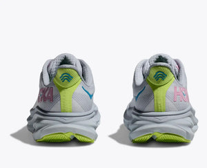 Hoka Women's Clifton 9 Wide Fit Running Shoes Gull / Sea Ice - achilles heel