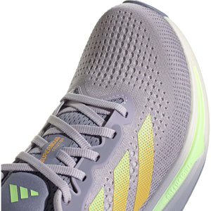 adidas Women's Supernova Solution Running Shoes Silver Dawn / Spark / Green Spark - achilles heel