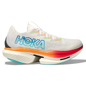 Hoka Cielo X1 Running Shoes Frost / Cerise - achilles heel