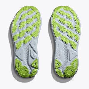 Hoka Women's Clifton 9 Wide Fit Running Shoes Gull / Sea Ice - achilles heel