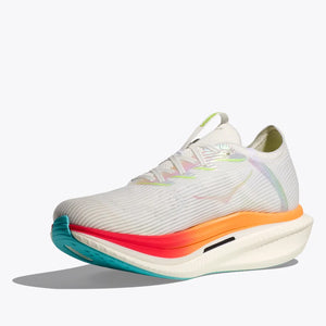 Hoka Cielo X1 Running Shoes Frost / Cerise - achilles heel