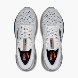 Brooks Men's Adrenaline GTS 24 Running Shoes White / Peacoat / Alloy - achilles heel