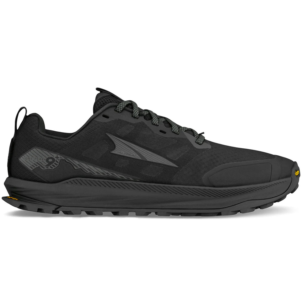 Altra Men's Lone Peak 9+ Trail Running Shoes Black / Black - achilles heel