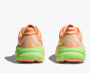 Hoka Men's Bondi 9 Running Shoes Frost / Pale Tangerine - achilles heel